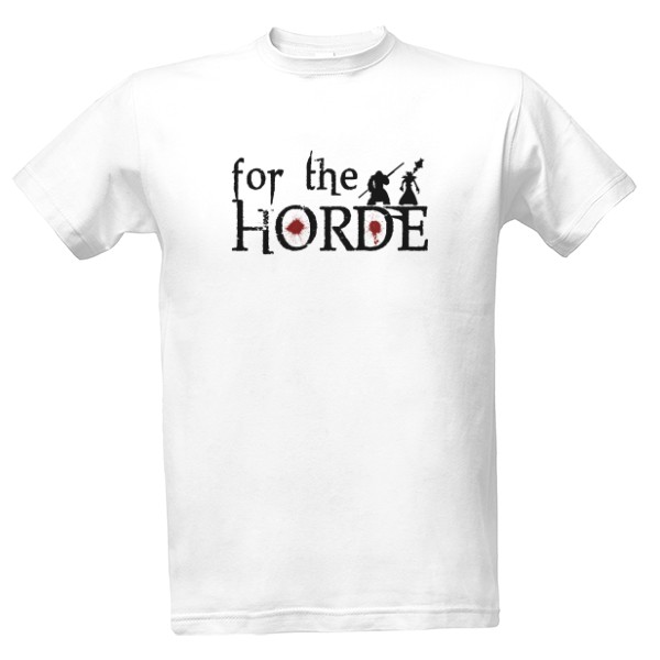Tričko s potiskem Horde - White